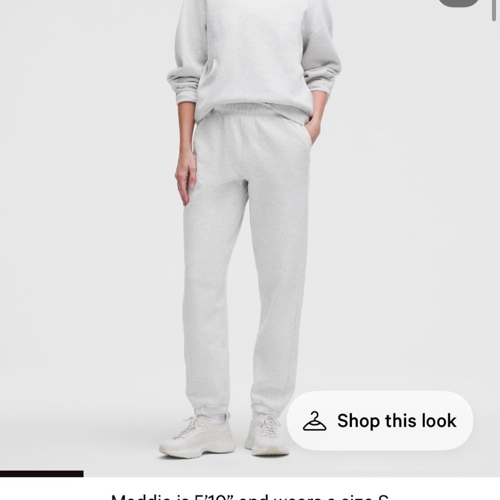 Lululemon Scuba Mid Rise Jogger Grey Medium